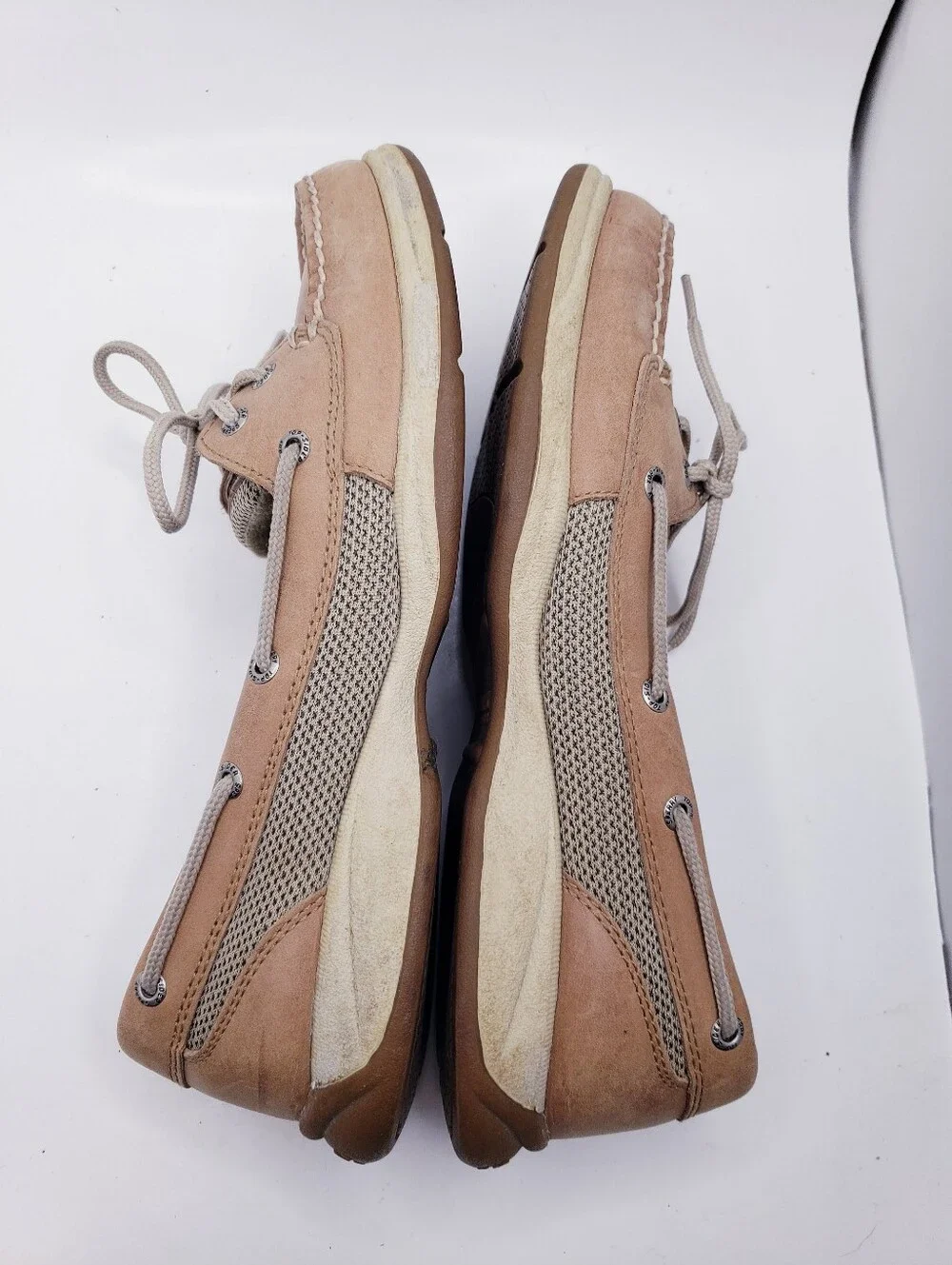 Sperry Top Sider Tan Slip On Casual Boat Shoes Loafers Women's Size 9.5
